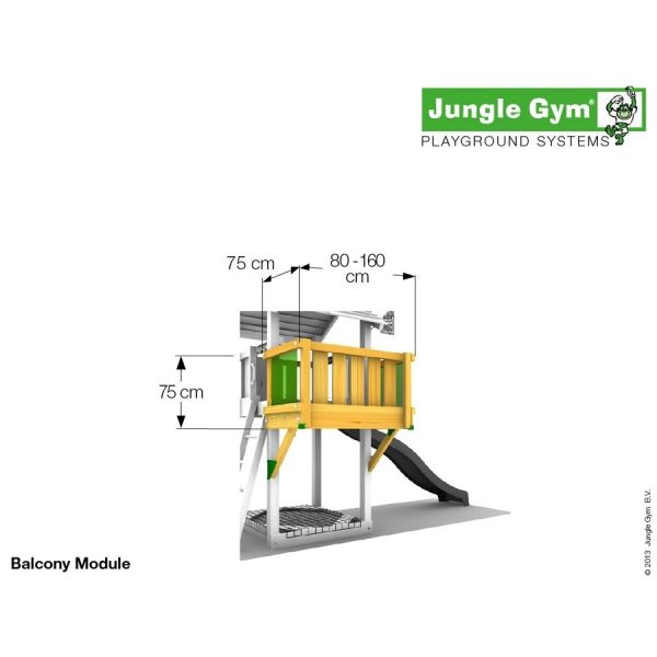 Jungle Gym Balcony kerti játszótér modul