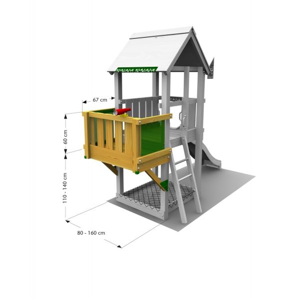 Jungle Gym Balcony kerti játszótér modul